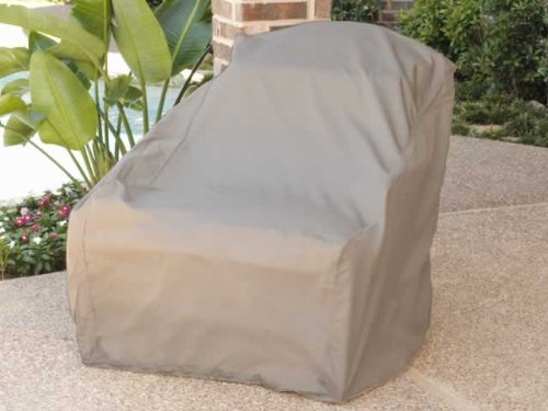 Large Wicker Chair Cover: 42 x 37 x 37 Khaki