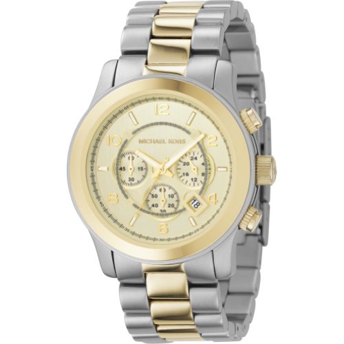 Best Price Michael Kors Watches Michael Kors Men's Two-Tone Oversize Runway