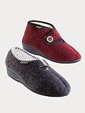 Produkt-Bild: Wenz Hausstiefel&Hausschuh bordeaux&anthrazit