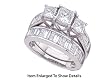 Stunning 2 Piece 14K. White Gold 2.00 Ctw Diamond Wedding Set For Her ** SPECIAL SALE **