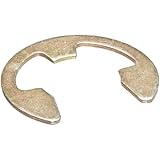 E-Style External Retaining Ring, Tapered Section, Radial Assembly, SAE 1060-1090 Carbon Steel, Zinc Yellow Chromate Plated Finish, Inch, Made in US