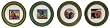 Artistically designed dinnerware Out West motif salad / dessert / sandwich plates 7.5" Set/4
