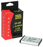 Opteka 1000mAh 3.6v Rechargeable Digital Camera Battery Equivalent to Olympus LI-42B LI-40B