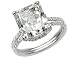 Cushion Cut Diamond Engagement Ring 5.48 Carat (ctw) in Platinum