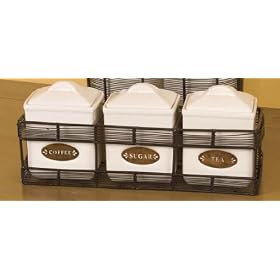 Canister Set with Rack by 