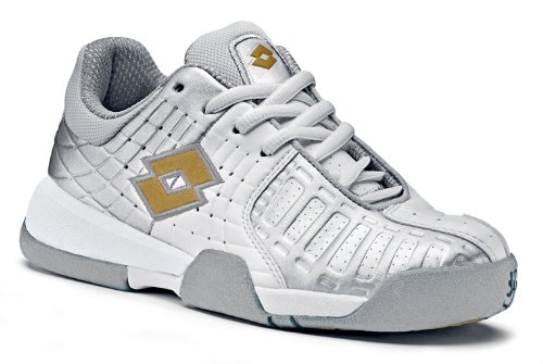 Lotto Tennisschuh Raptor II Junior, Unisex - kinder, white/gold