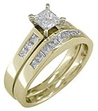 7/8ct Diamond Wedding Set in 14k Yellow Gold (HI/I1)