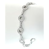 Circle Link Diamond Pave Bracelet by Zasha Signature Jewelry