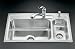 KOHLER K-3347L-3-NA Toccata High/Low Self-Rimming Kitchen Sink