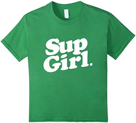 Kids SUP Girl - Stand Up Paddle Board T-Shirt for Women 8 Grass