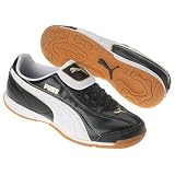 Puma Esito XL Indoor Soccer Shoes (Black/White/Team Gold)