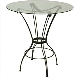 Transit Dining Table Metal Finish: Copper, Table Top: Wood - Cinnamon, Table Top Diameter: 30