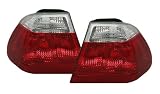 Produkt-Bild: R&uuml;ckleuchten Set, passend f&uuml;r 3er BMW E46 (nur Limo), Mod. Bj. 5/98-8/01, Ausf&uuml;hrung: Klarglas Rot/Wei&szlig;.