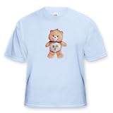 Peach Care Bear, Carebears - Toddler Light-Blue-T-Shirt (4T)