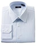 Hugo Boss - Hugo Boss Blue and White Stripe Dress Shirt