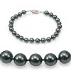 Genuine Swarovski Crystal Pearl Bracelet - Tahitian (6mm)