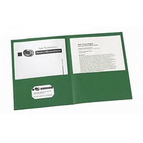 Avery 47987 Two-Pocket Portfolios, Embossed Paper, 30-Sheet Capacity, Green, 25 Box by Avery