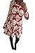 Pink Queen Womens Christmas Xmas Print Flared A Line Long Sleeve Pullover Dress