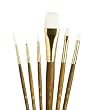 Princeton Brush Set White Taklon Round 3/0,2, L 1, S 4,6 W3/4