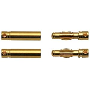 4.0mm Battery Connectors, 2 Male, 2 Female from Associated Accessories