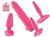 Anal Allison Deluxe Anal Training Kit - Vibrator Dildo Butt Plugs Sex Toy & Original Artwork Chinese Love Spell Symbol Pocket Card Gift Set