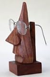 Wooden Nose shaped Spectacles holder