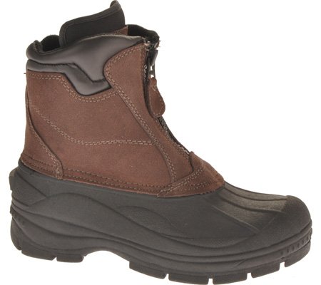 totes Men's Glacier Zip Boots,Brown,11 M US