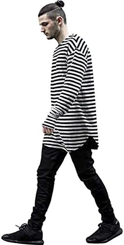 ChangShun® Mens Striped Pure Cotton Long Sleeves T-shirt
