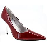 MIRROR PATENT POINTY PUMP at Delicious