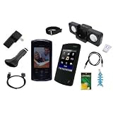 11 Items Accessory Combo Kit for Sony Walkman S Series Video MP3 Player (NWZ S540, NWZ S544 and NWZ S545): Includes (Smoke) Soft Gel TPU Skin Case Cover, (Black) Silicone Skin Case Cover, LCD Screen Protector, Belt Clip, Armband, USB Wall Charger, USB Car Charger, 2in1 USB Cable, 3.5mm Auxillary Cab