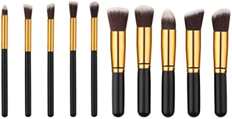 Sunward(TM) 10PCS/1Set Foundation Powder Eyeshadow Cosmetic Makeup Brushes Set (Black)