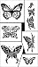 RUB 'N' ETCH GLASS ETCHING STENCILS 5'X8-BUTTERFLIES