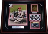 Dale Earnhardt Autographed / Signed 8x10 Photo Shadowbox Framed w/ Dale Earnhardt Diecast Car & Gold Plate