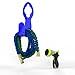 The Hose Co Expanding Garden Hose Kit Green, Blue Double Latex KinkProof Long-Lasting 50 ft Hose, Copper Fittings, 8 Function Nozzle & Bonus Wall Hook