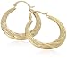 9ct Yellow Gold AMC106397 Ladies Celtic Creole Earrings
