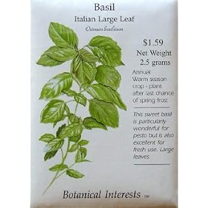 Large Leaf Italian Basil Heirloom Seeds Large Leaf Italian Basil Heirloom Seeds