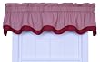 Logan Gingham Check Print Bradford Valance Window Curtain, Red
