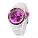 DeTomaso Trend Damen-Armbanduhr Colorato 40 mm M Purple White Analog Silikon DT3007-G