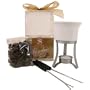 Chocolate Fondue for two Set: 100 gr +refills, Fondue Set Alone, Fondue Set Alone