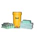 Spill Control 26-9122L 80 Piece 55 Gallon Overpack Hazmat Aggressive Liquids Spill Kit, 36 Gallon Absorb Capacity