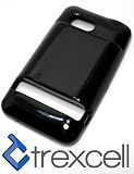 Black HTC Thunderbolt 4G LTE Extended Battery Thermoplastic TPU Cover Case (Universally Compatible with HTC, and Seidio)