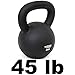 Titan Fitness 45 LB Competition Kettlebell, Single Piece Casting, LB Markings, Full Body Workout
