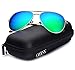 LUENX Aviator Sunglasses Men Women Polarized UV400 Metal Frame 60MM