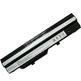 Super-Capacity Li-ion Battery For MSI Wind U90 U90X U100 U100X MS-N011 U100W-085NL Proline U100 Roverbook Neo U100 Advent 4211 series replace for BTY-S11 BTY-S12 series Ac Laptop Notebook Main Battery Black [ 7200mAh 9 Cells]