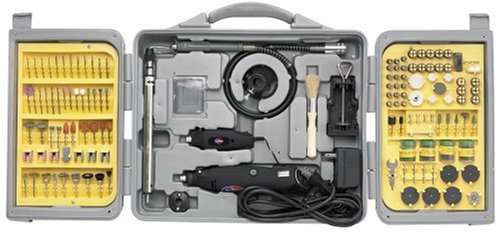 All Power America APT2009 236 Piece Rotary Tool Kit With 1.1 Amp Corded and 12-Volt Cordless Tools And Storage Case