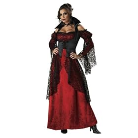 Sexy Vampiress Gown Halloween Costume Vampire Victorian Style Gothic Couples Costume