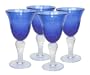 Artland Iris Goblet, 14-Ounce, Cobalt Blue, Set of 4