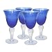 Artland Iris Goblet, 14-Ounce, Cobalt Blue, Set of 4