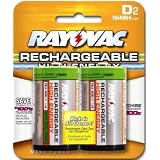 RayovacHighYeildRechargeableDSizeBatteries2-Pack(NiMH)