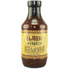 CaJohns, Private Reserve Apple Smoked Spiced Rum Ancho Barbeque Sauce 16oz (474ml)